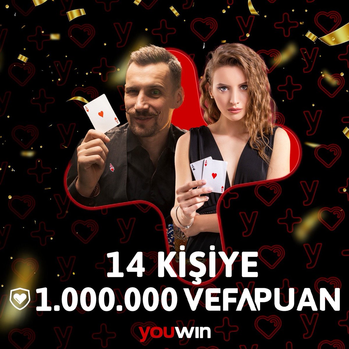 💗 Sevgililer Günü'ne özel büyük hediyeniz bizden!

🤩 Bu tweeti Repost eden 14 şanslı kullanıcımıza tam 1.000.000 VEFAPUAN hediye ediyoruz!

📲 Şimdi şansını dene ve ödülün sahibi ol 👇