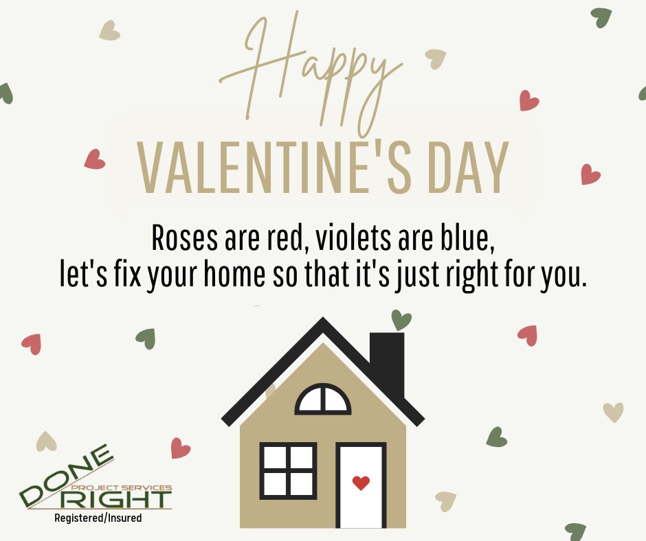 DoneRightPS's tweet photo. Happy Valentines Day! 💘🏘️
#Valentinesday #lovewhereyoulive #homegoals #homesweethome #homeimprovement #homereno #handyman #homecontractor #homemaintenance #homeupdates #homerenovation #wecanhelp #DoneRightPS #AttleboroMA #theDSGal https://t.co/3Wr0JRXUpx