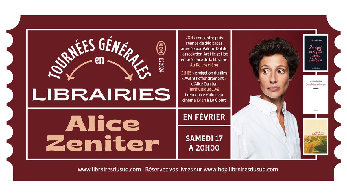 Ce samedi ! ATTENTION Réservation conseillée ici : ticketingcine.fr/?lang=fr&idMS=…...