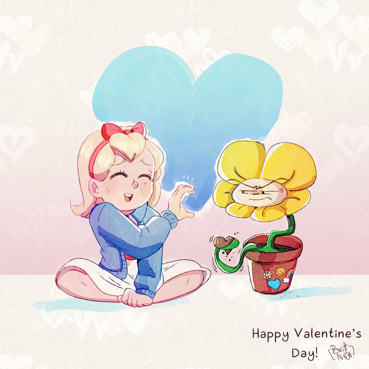 Happy Valentine's Day everyone! Hope you all get to spend it with Your Best Friend :]

#undertale #floweytheflower #undertaleAU