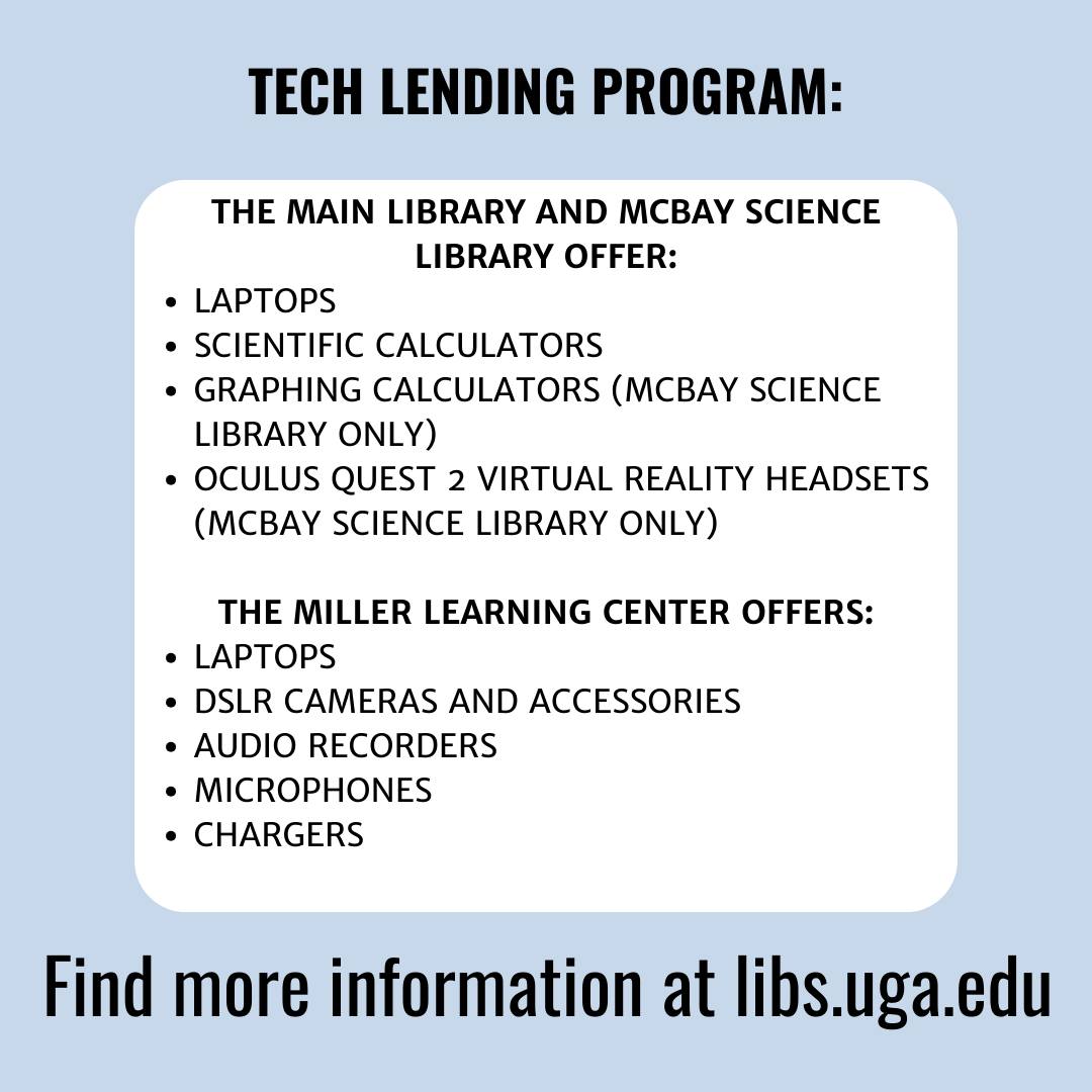 ugalibs's tweet image. For #LoveDataWeek, we are highlighting the software and technology that students can use to take their data to the next level! Create something unique through Adobe Creative Cloud or AutoCAD; borrow VR through our tech lending program. They are there for you! @uga_eits