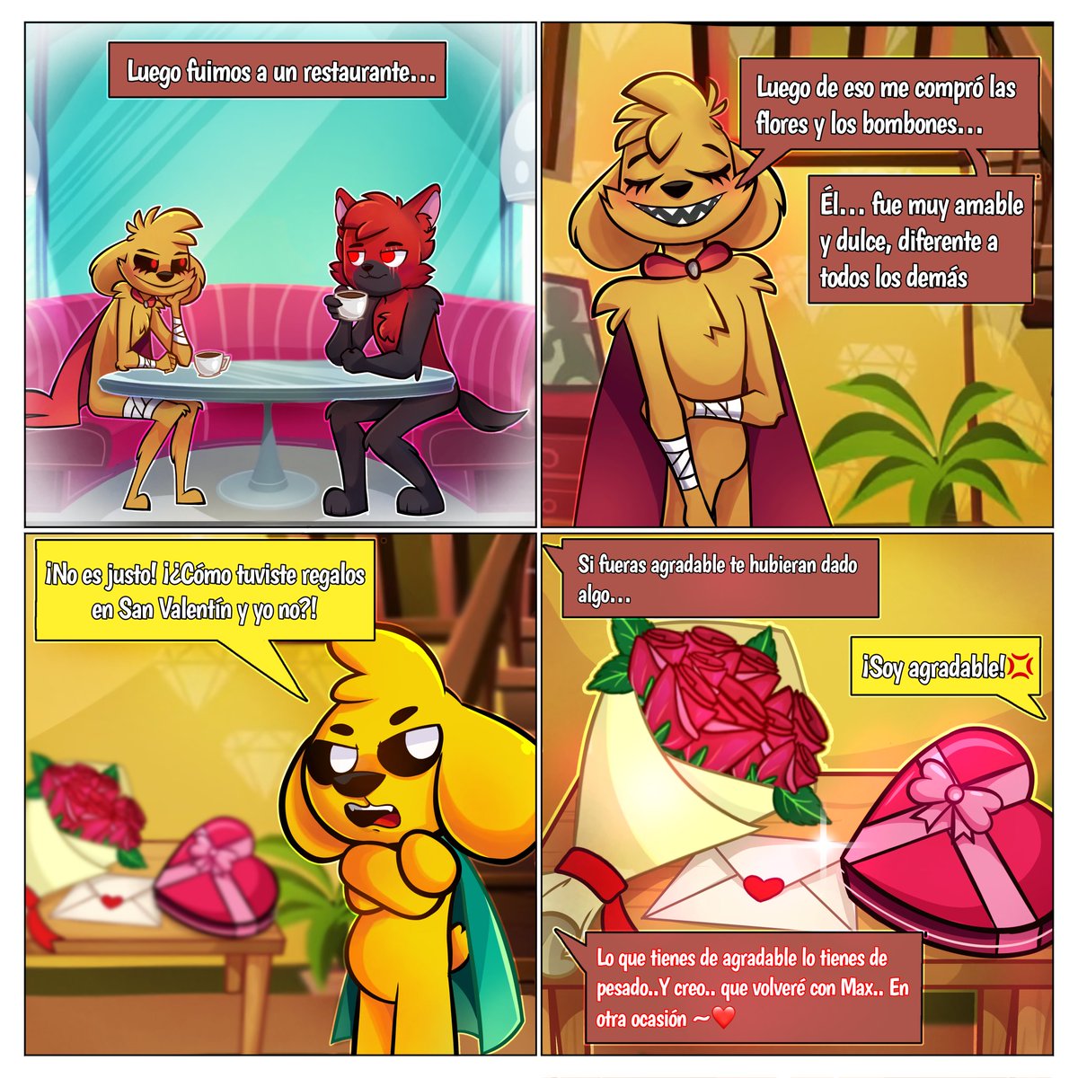 ❤️✨️ San Valentin ✨️🧡

"Al final, Alguien siempre reconoce lo que es tener, Clase"

Basado en el libro "El diario de Mike"~✨️

Comisión hecha por la artista @.Rocicraft 💜✨️

#SanValentin #Oc #CoMPaS