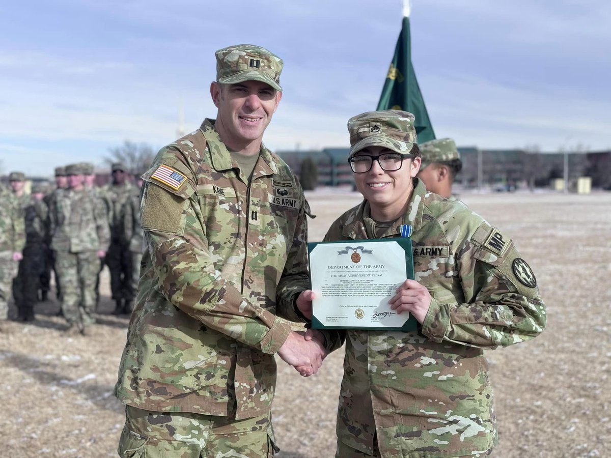iiiarmoredcorps's tweet photo. Today, we recognize 2 Soldiers who received The Army Achievement Medal; SSG Carrillo & CPL Ortega for their outstanding work and dedication. Thank you for serving the 984th Military Police Company, 759th Military Police Battalion, and Brigade.
#ProvenInBattle #Ceremony #NeverDie https://t.co/NZRLpO0SCy