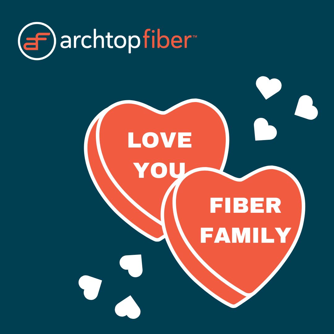 If you thought sugar was sweet, wait until you experience our super-fast, multi-gig, 100% fiber network 😋 Happy #ValentinesDay from the fiber family to you ❤️#AFCares #ArchtopFiber #InvestedInYou #BroadbandBetter