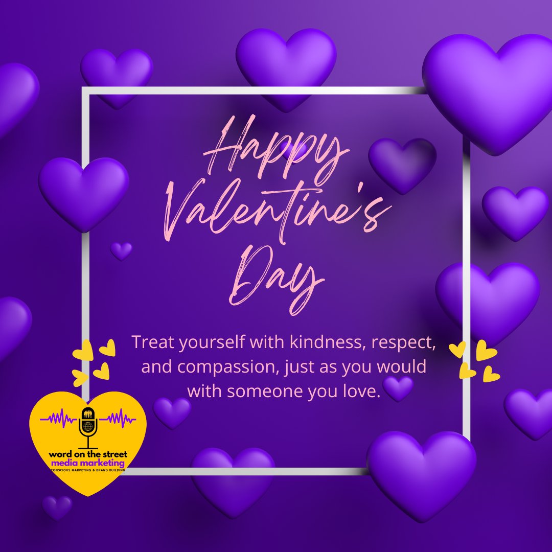 Happy Valentine's Day!

Treat yourself with kindness, respect, and compassion, just as you would with someone you love.

wordonthestreetmedia.co.za
#digital #industryleader #agency #wordonthestreetmedia #marketingforentrepreneurs #retail #valentinesday #spreadingthelove
