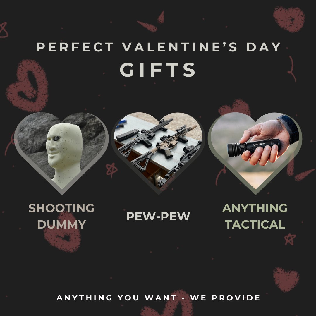 If your girlfriend needs a hint tag her. 😋

---------

#ShootingEnthusiast #AimForPerfection #TargetPractice #3ddummy #365tactical #365plus #tacticalgear #tactical #tacticool #shootingrange #shooting #trigger #triggertime #shootingtraining #police #swat #army #military