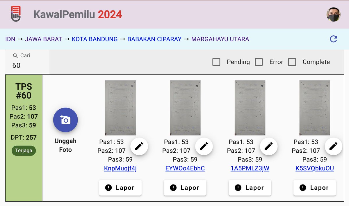 Ini salah satu gunanya kawalpemilu.org 

Kita sebagai masyarakat umum bisa membandingkan dan (apabila diperlukan) mengkoreksi KPU

Catatan: web KPU real count (Sirekap) bukanlah penghitungan yang formal/legal, tetap rekap manual berjenjanglah yang hasil resmi.