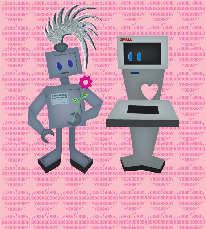 Happy Valentine's Day from MGPL's very own Sir Culation &amp; 3MMA💖 Our Robot Romance Puzzle Quest starts today and goes until the 29th! For more info, ask the front desks or click here: mgpl.org/event/robot-an…