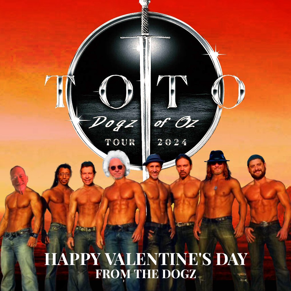 totothemselves's tweet photo. Happy Valentines Day, y'all!⁠ We can't stop loving you.
#happyvalentines #valentine #fyp #dogzofoz #dogzofoztour #dogzofoztour2024 #toto #tototour https://t.co/fSlx7zKeqZ