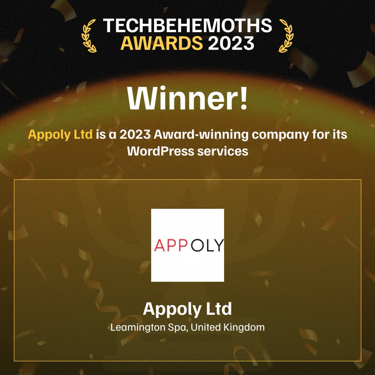 When we say we're an award-winning agency, we mean it! We are proud to announce that we're TechBehemoth winners for the 3rd year in a row. 🥳 This year we've won awards for Web Development services, Mobile App Development services and WordPress services! 🏆 #awardwinningagency