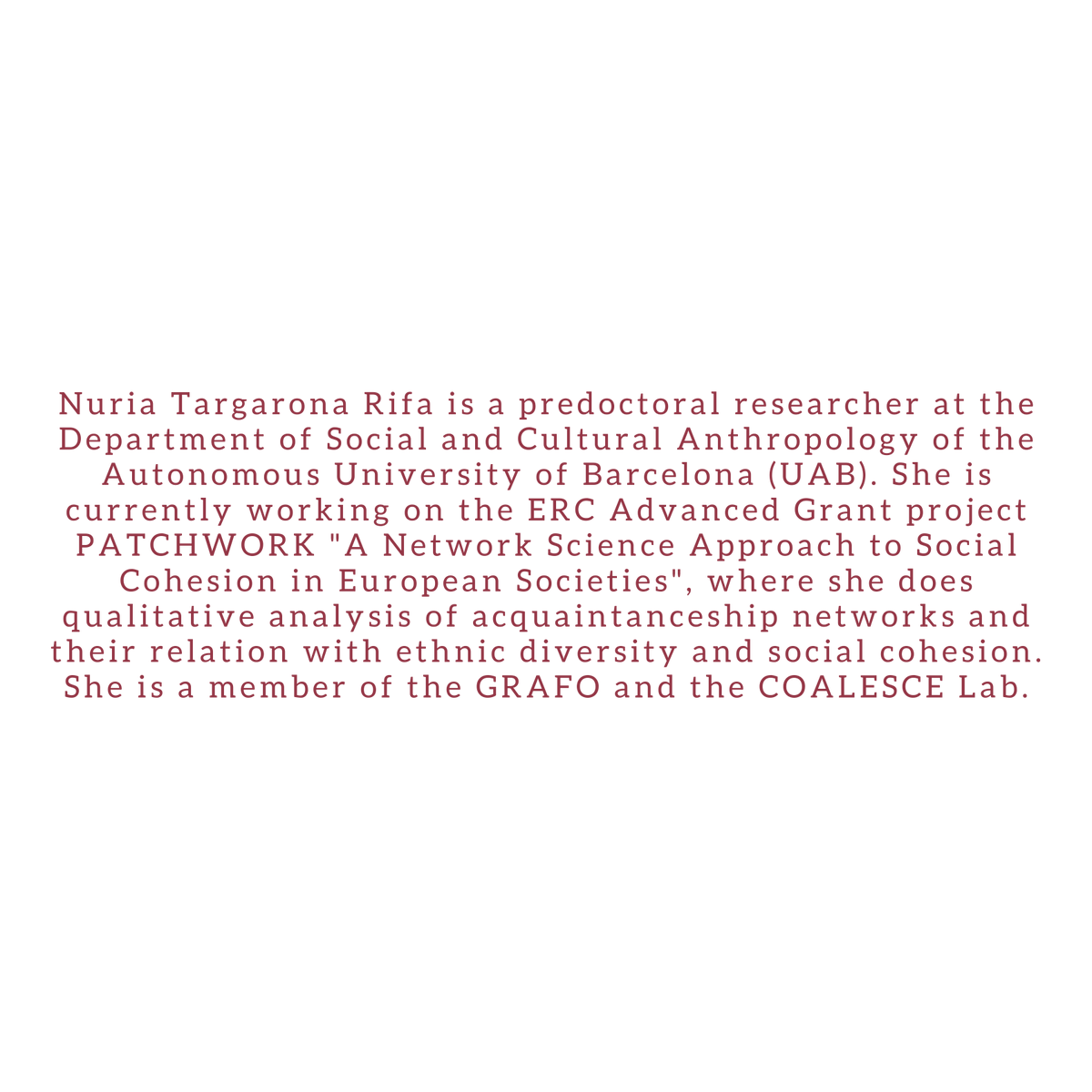 GrafoUab's tweet image. 🗣️GRAFO Seminar, next Wednesday, February 21st
@COALESCELab 
teams.microsoft.com/l/meetup-join/…