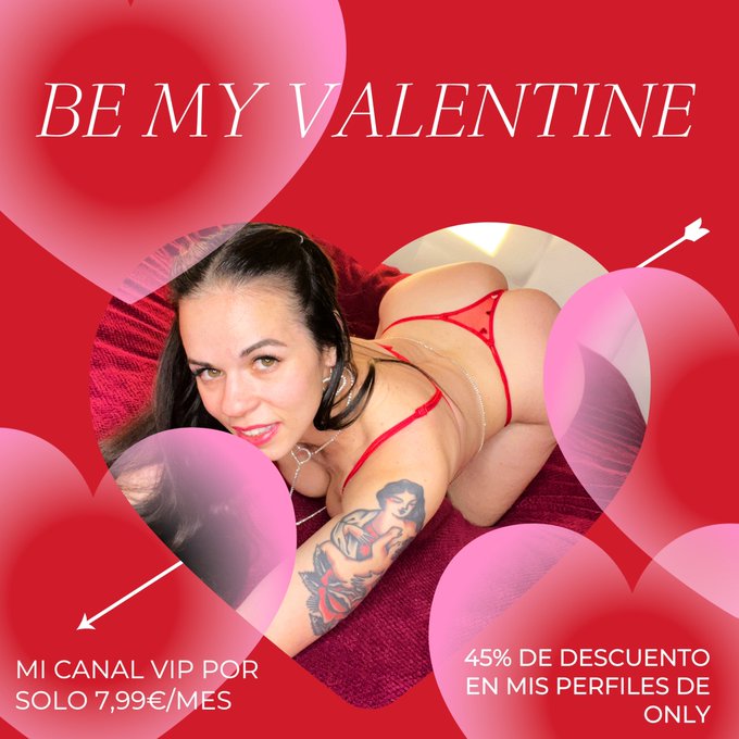 Feliz San Valent&iacute;n amores!! Recordad que ten&eacute;is ofertitas en mis perfiles d Only y en mi Telegram vip