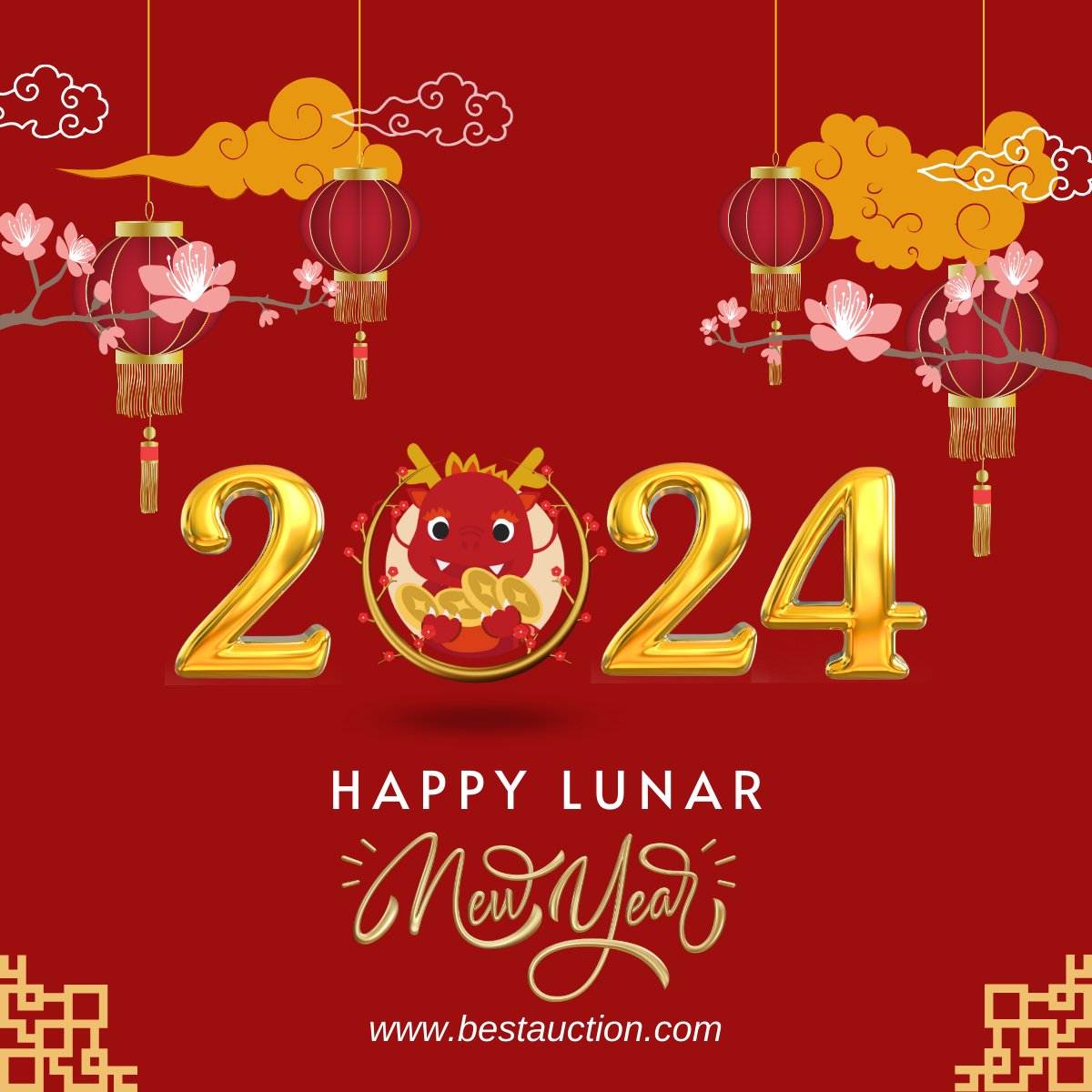 🎉🐉 Ring in the Lunar New Year with BESTAUCTION! Embrace the Year of the Dragon's energy with unique finds and new opportunities. BESTAUCTION wishes you all joy, health, and prosperity!
🏮 Your next great find awaits! 🏮
#LunarNewYear #YearOfTheDragon