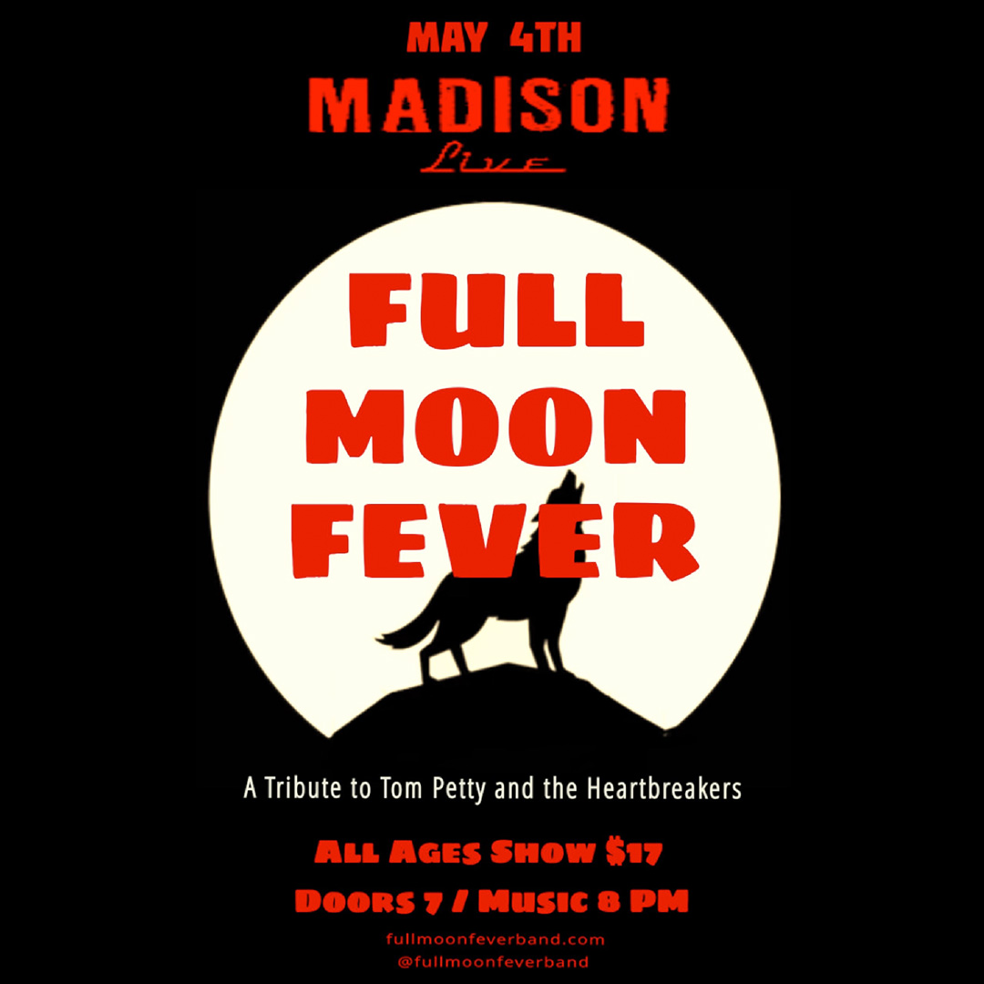 Just Announced and On-Sale now!  Full Moon Fever: A Tribute to Tom Petty and the Heartbreakers on Saturday, May 4th at Madison Live!. Get your tickets on Ticketmaster.com