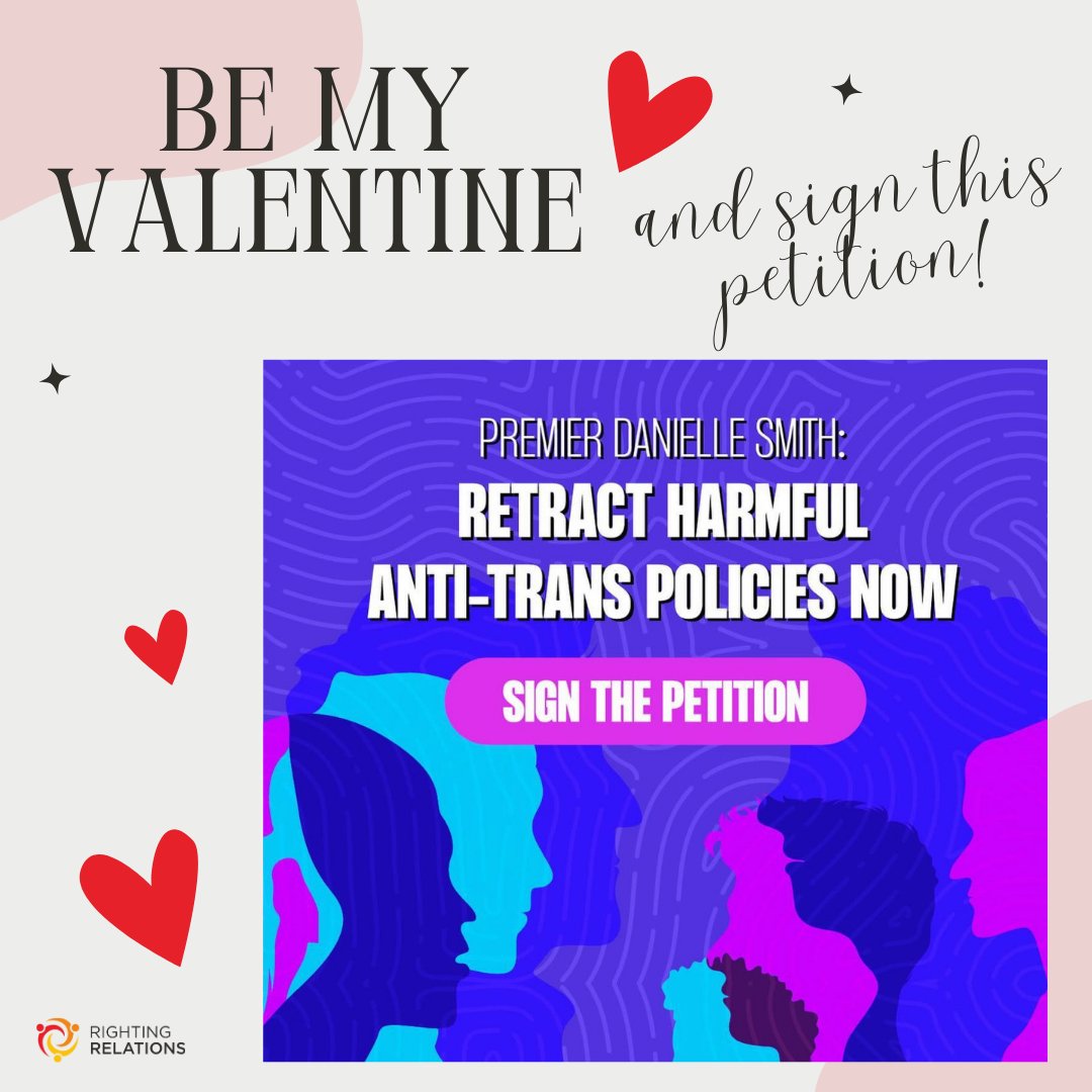 Join us in spreading love! Add your name to the petition!  #SignThePetition #SpreadKindness #transkids #kidsrights #Transrights #humanrights #2SLGBTQQIA+ #LGBTQ+