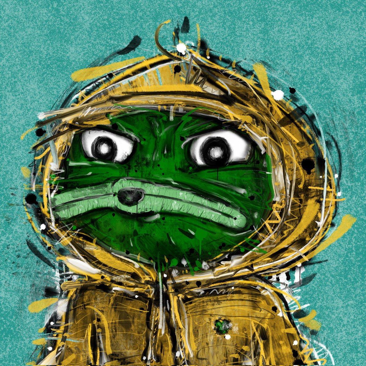 RealDeFiGregg's tweet photo. Sending a massive shoutout to my homie @papadjofranck the legend who vandalized my @ThePlagueNFT 🔥🐸🔥 https://t.co/7RZeMTKrQk