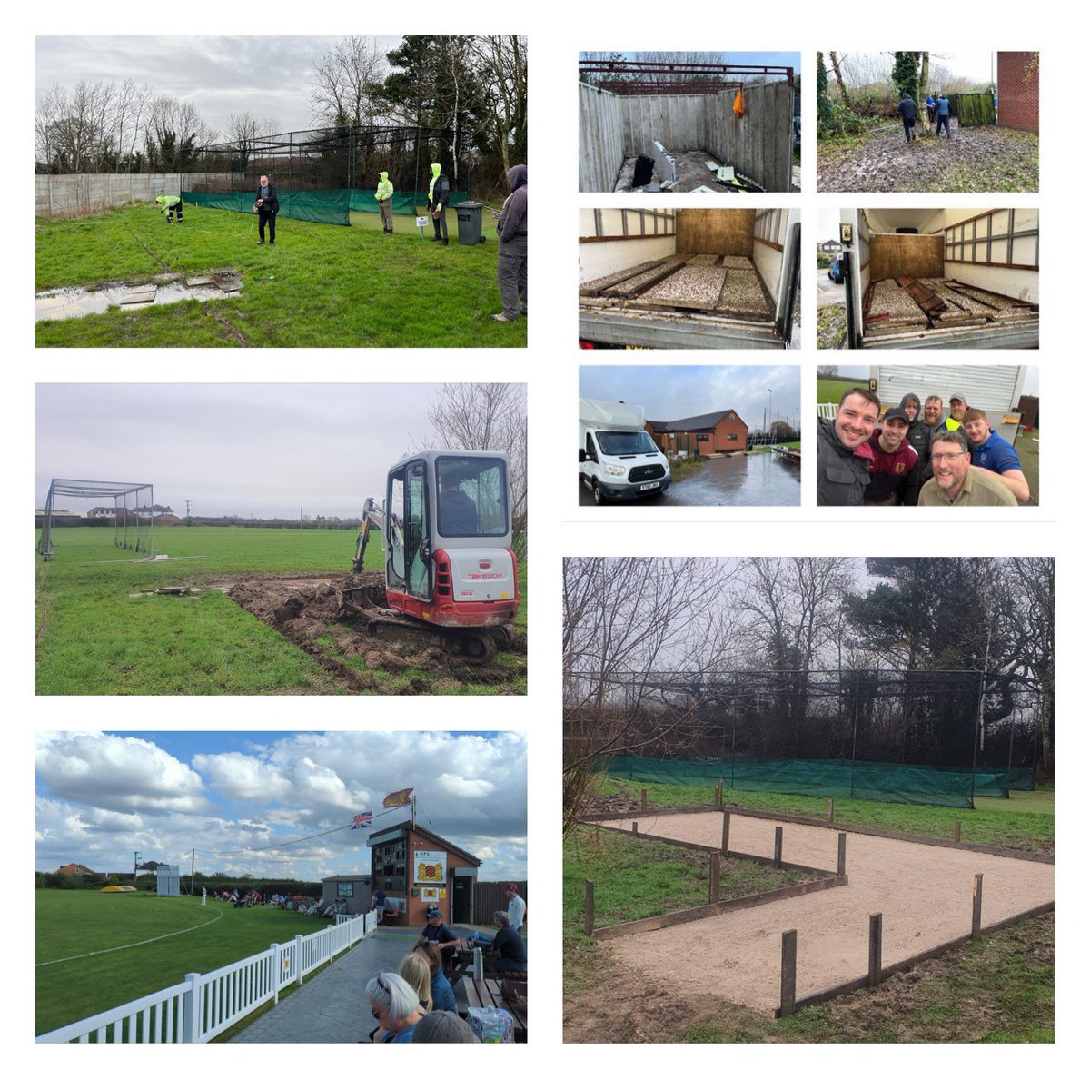 🦺 Ground Improvements You may recall a few of our lads collecting a garage ⬇️ Yesterday, @cedarscape began the base for its new location by our nets. Providing additional storage, a spur for a bench with some fencing in front (remaining from our patio install last year).