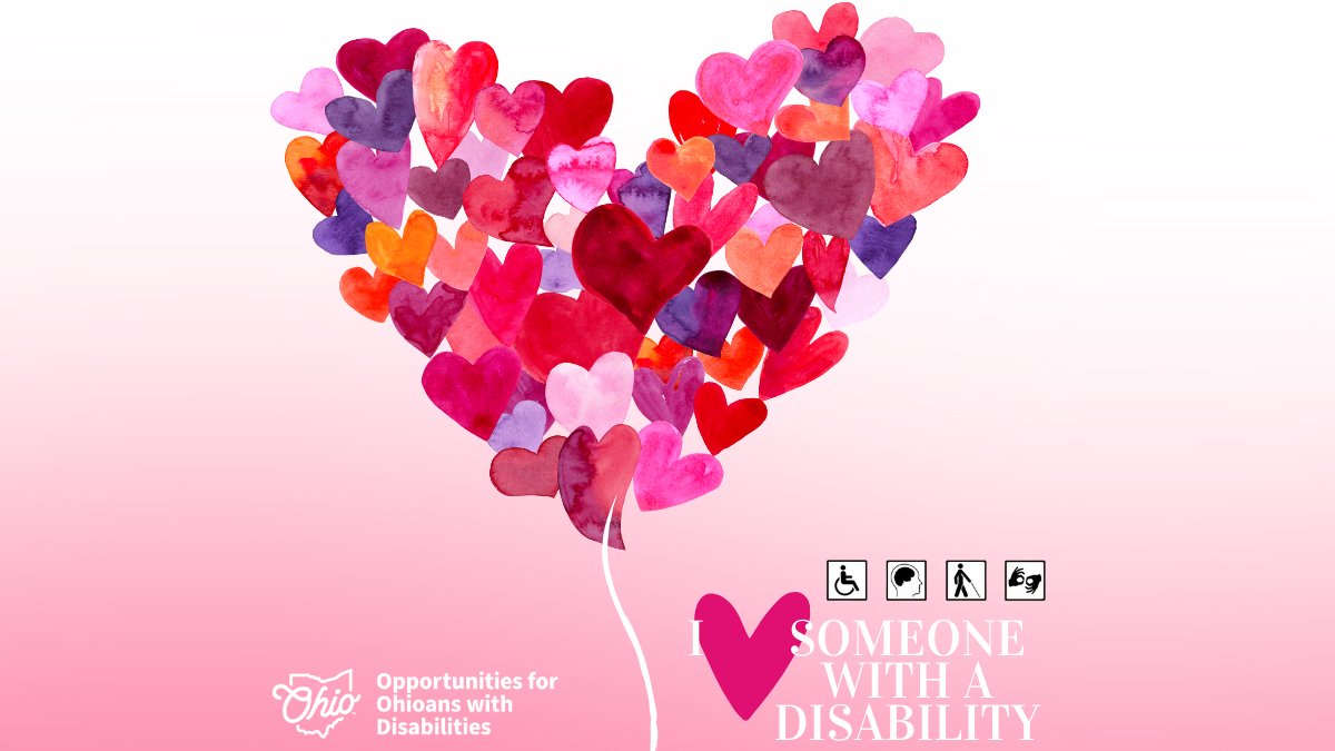 OhioOOD's tweet image. We ❤️ someone with a disability this #ValentinesDay! Do you? Share with someone you care about and help us spread some love!