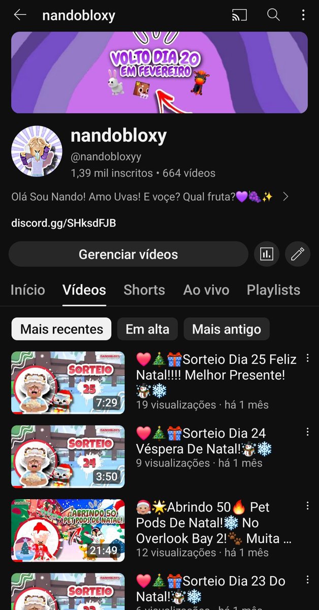 wonderWorksst's tweet photo. ⚠️Venham Conhecer Meu Canal! Sou Youtuber,Influencer De Peside Valley, Jogo Preferido Overlook Bay,Quase 1,500mil Escritos, Mais de 50mil Visualizaçõe, Meus Vídeos São Brasileiros, Novos Vídeos Incríveis No Canal Dia 20 de fevereiro!❤️ nandobloxy https://t.co/vSblCvRVUz