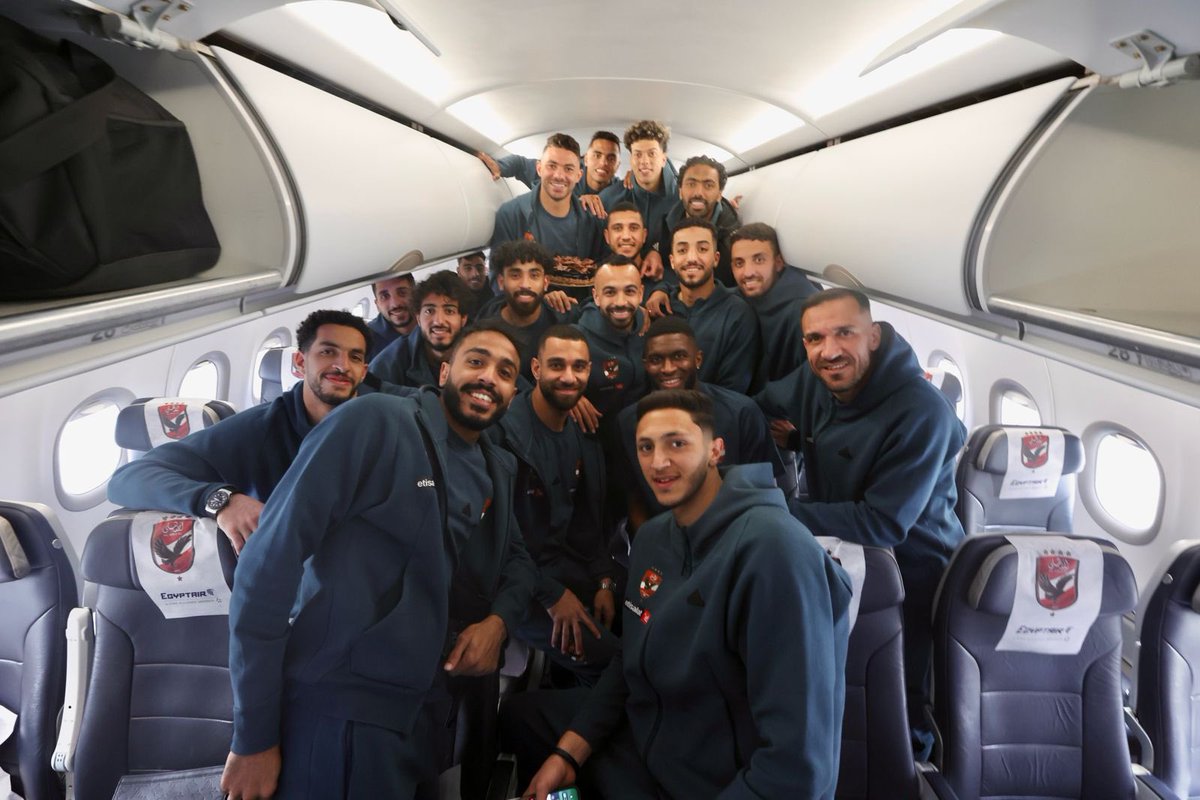 AlAhly's tweet photo. انطلاق رحلة الأبطال من القاهرة إلى الجزائر 🦅

#يلا_يا_أهلي https://t.co/e7ftzyBygd