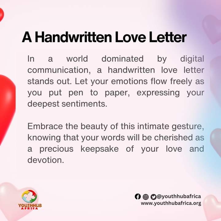 youthhubafrica's tweet photo. Yay!!! It's Valentine's Day 💕💘

Love shouldn't just be a feeling. It should also be a force for positive change.
Don't stress yourself about it. 

We've outlined some tips that will help you make the most of your day without breaking the bank. https://t.co/6o8V5sxHBH