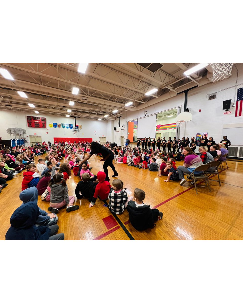 Yorkville115's tweet photo. A big thank you to our High School Step Team, for coming out to CCGS this morning!!! In Honor of Black History Month 🤍 #WeAreYorkville @115ccgs https://t.co/3QAmHgtQCS
