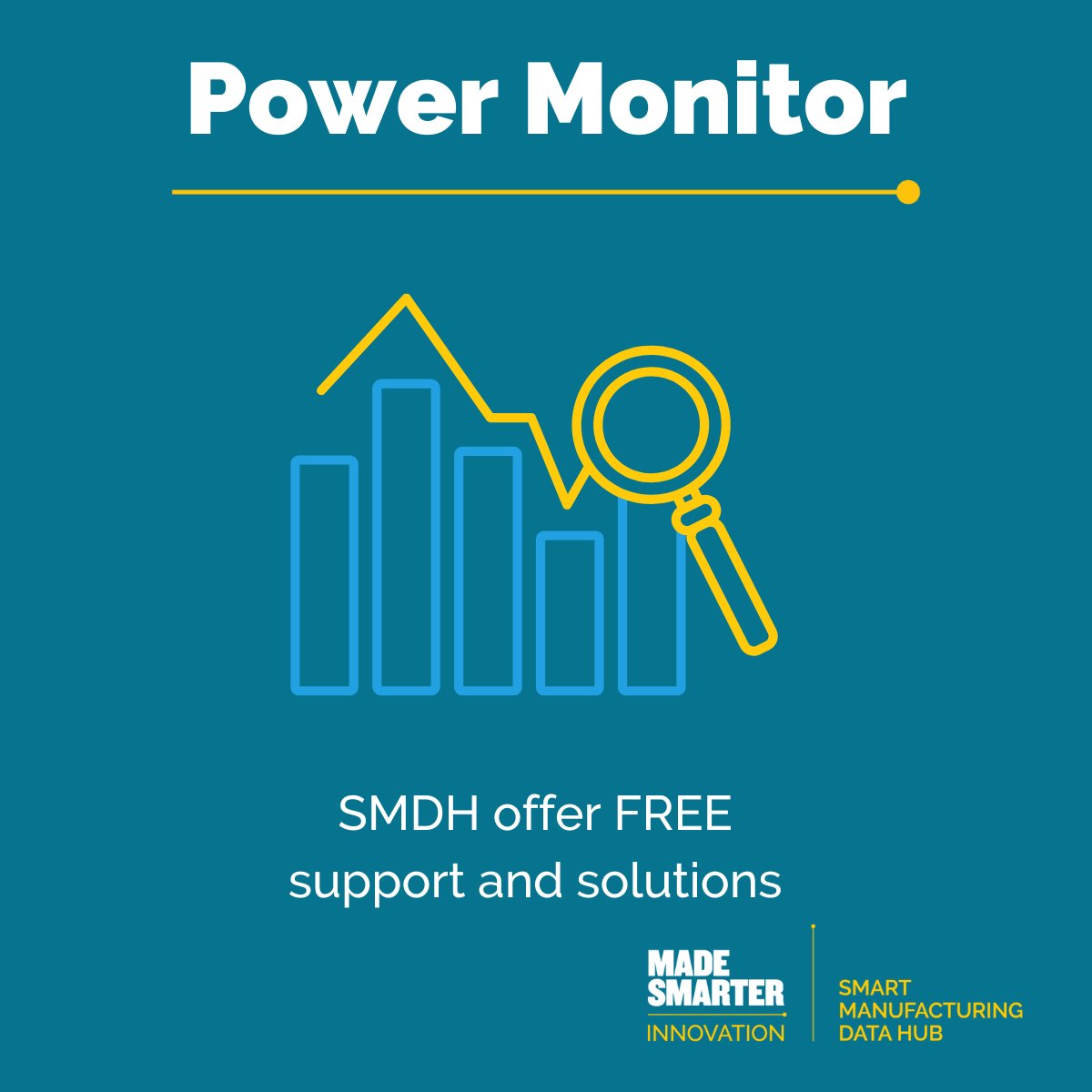 Apply for a FREE IoT Sensor Solution and support from SMDH🌠

Power Monitoring means No more guesswork! 
Track your electricity usage on a range of machinery, with a power monitor from SMDH.🔌
Apply here: eu1.hubs.ly/H07zqWf0

#IoT #PowerMonitor #IoTsensors