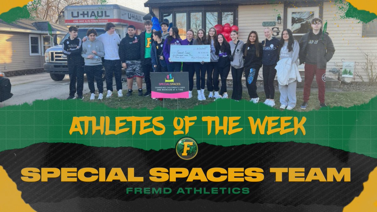 FremdAthletics's tweet image. Congrats to our Special Spaces student-athletes for being selected as our athletes of the week for their work this past Saturday! The student-athletes helped bring a bedroom dream to reality!

#leavealegacy
#teamwill