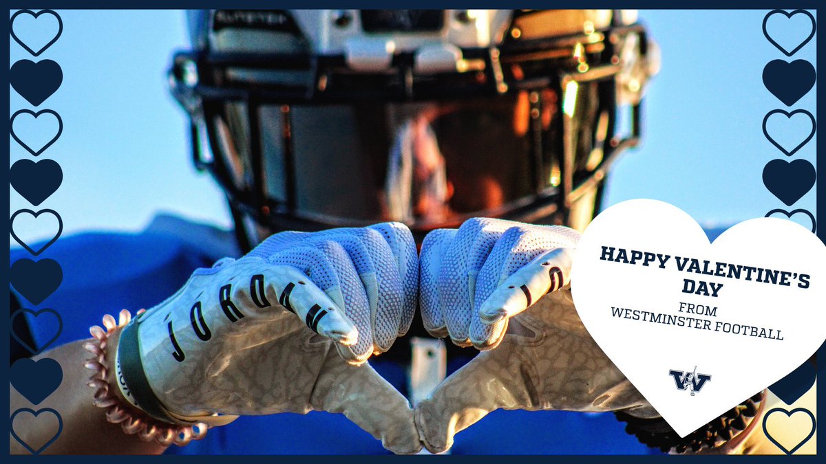 Happy Valentine’s Day from Westminster Football 🫶🚾⚔️ #EARNYOURSWORD | #TITANUP