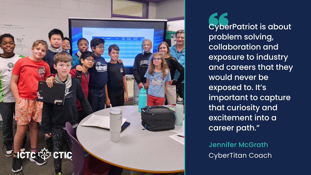 We ❤️ our CyberTitans! 💻Interested in showing the love to Canada’s future cybersecurity workforce? Consider becoming a competition partner this year. Find out how ➡️ ow.ly/22r150QAN08