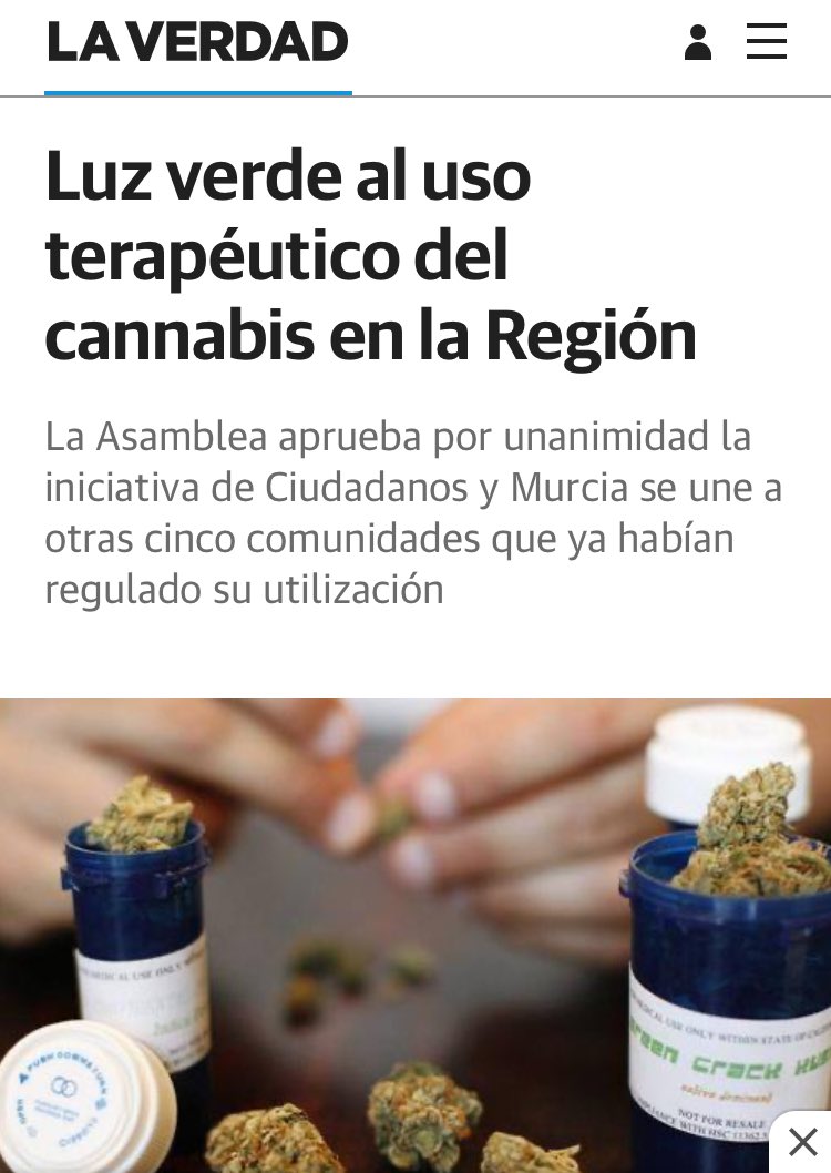 En 2017 la Asamblea Regional de Murcia ya aprobó el uso terapéutico del cannabis. El Ministerio ya va tarde ⏰ laverdad.es/murcia/201705/…