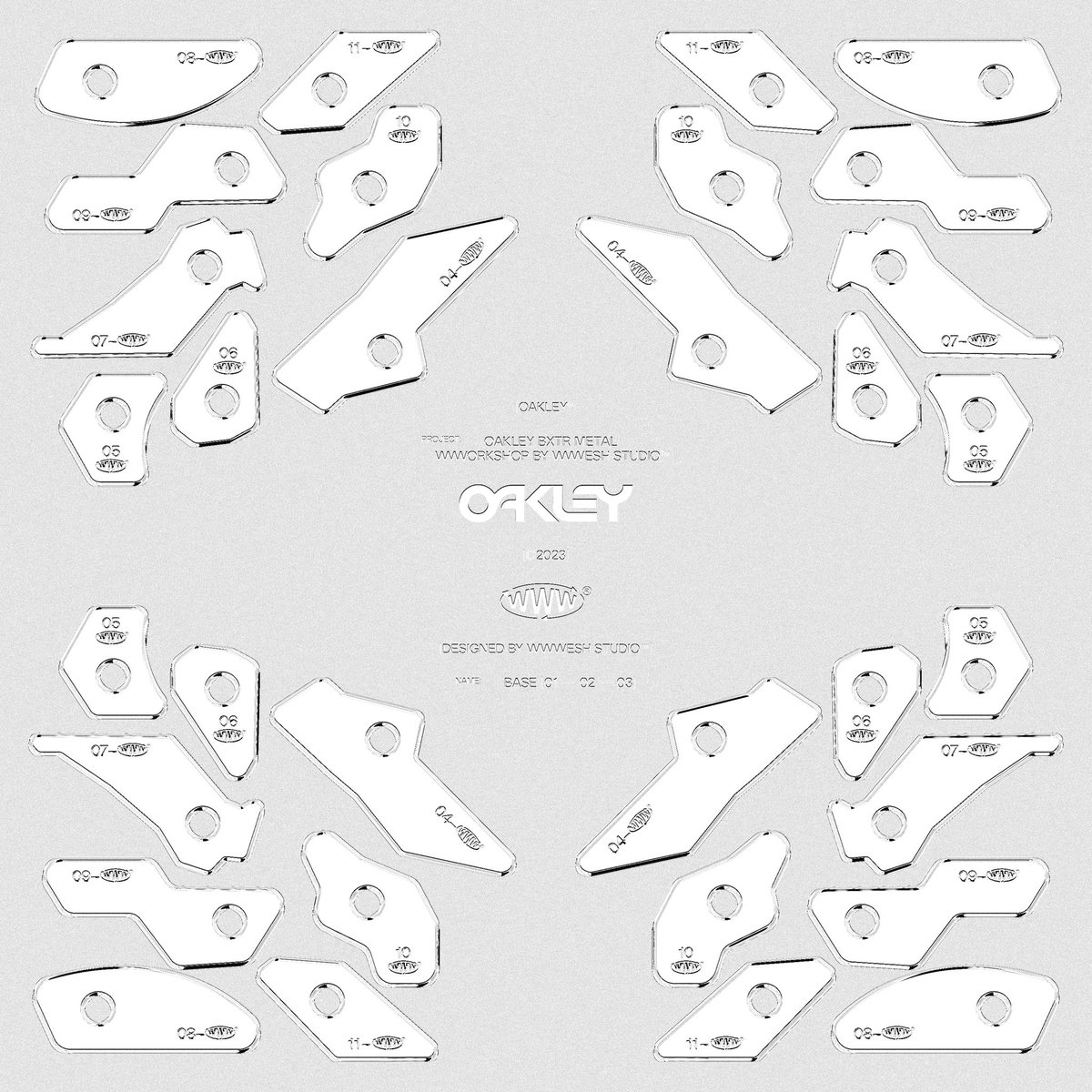 R&amp;D WIDE BODY KIT 🔃
FOR OAKLEY <a href="/oakley/">Oakley</a> 
BXTR WWWORKSHOP BY 3W™