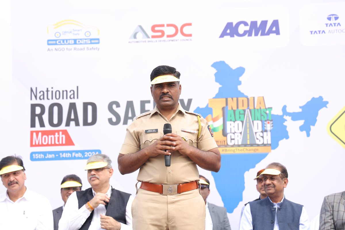 While traffic rules are vital, lasting road safety hinges on cultural transformation! DCP SashikantBorate delivers a compelling message at #IARC2024, urging a transition towards responsible driving, empathy, and heightened awareness.