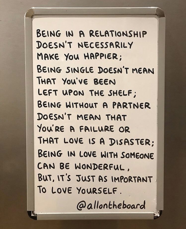 allontheboard's tweet photo. Being in love with someone can be wonderful, but, it’s just as important to love yourself.

#ValentinesDay #LoveYourself https://t.co/bKHUyu580x