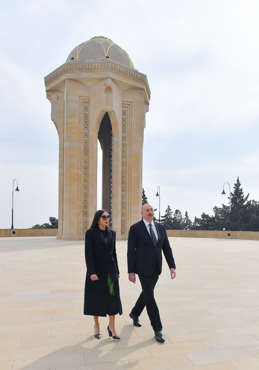 President of the Republic of Azerbaijan Ilham Aliyev and First Lady Mehriban Aliyeva have visited the Alley of Martyrs to pay respect to Azerbaijani heroes who gave their lives for the country`s freedom, independence and territorial integrity.