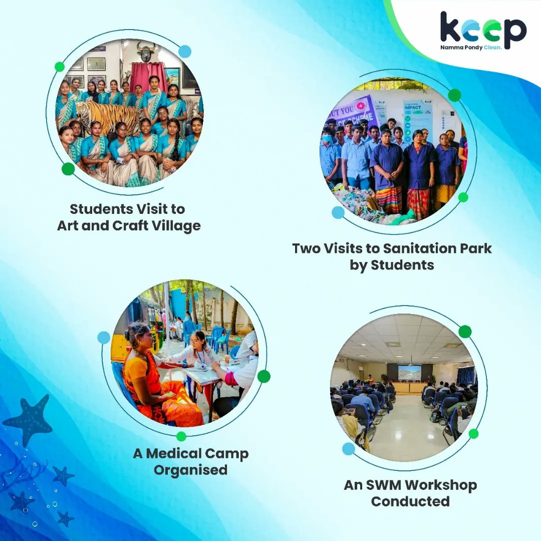 KEEPforcities's tweet photo. We are accelerating the movement of cleanliness in Pondicherry. Enjoy the snapshot of our activities in January! 🌟

#KeepNammaPondyClean #NammaPondyClean
#CircularEconomy https://t.co/n81AYGjYUp