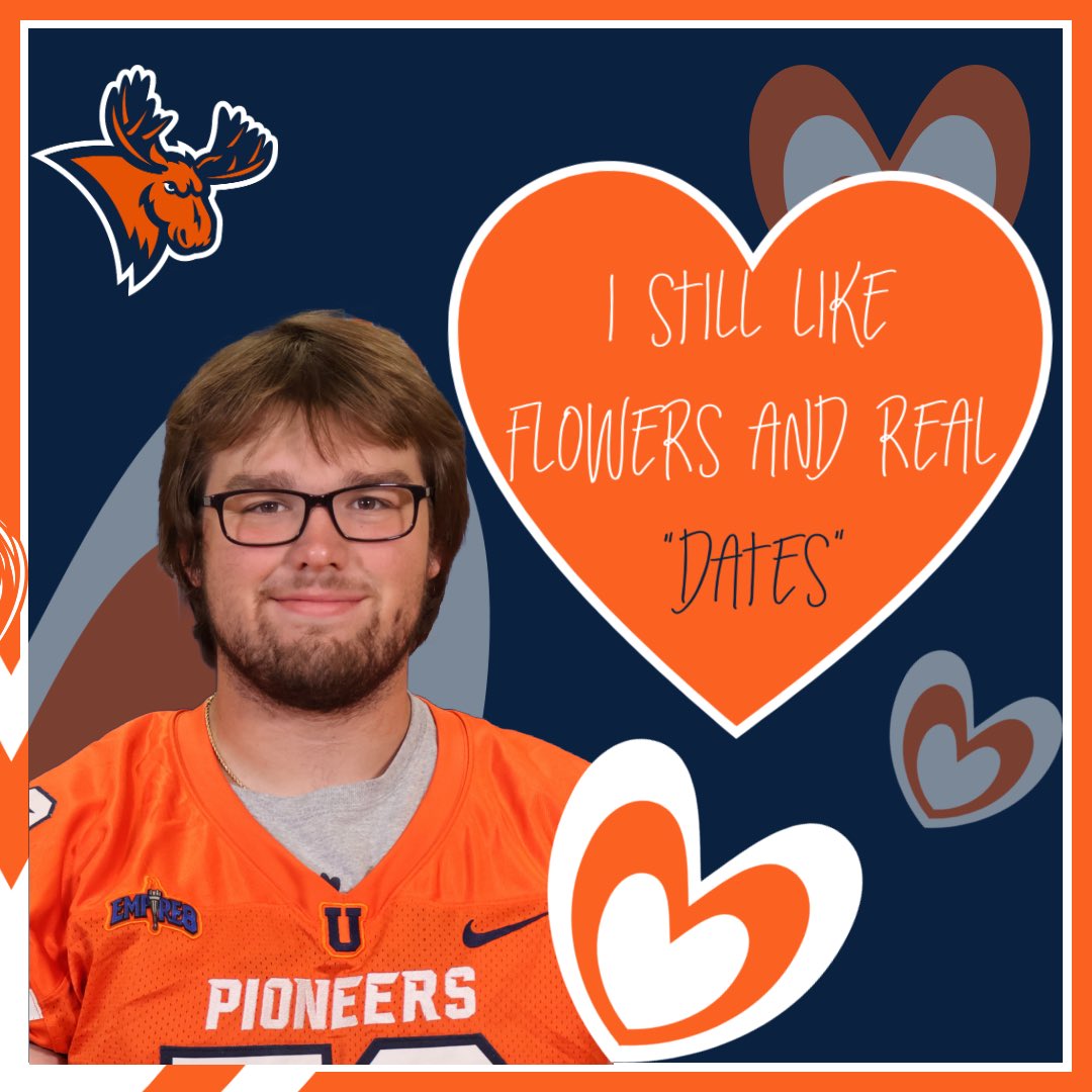 Utica_Football's tweet photo. Forgot to buy a card? 

Happy Valentine’s Day from the Pioneers 🧡🫎 https://t.co/YaB3dpKhHJ
