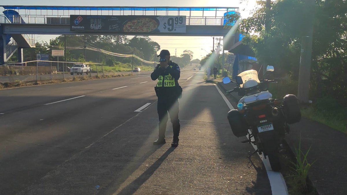 policiadepanama's tweet image. En la Provincia de Chiriquí mantenemos acciones preventivas de #SeguridadVial de control de Velocidad en diferentes sectores. #ManejaSeguro