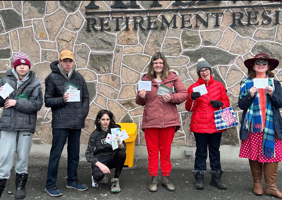 Some of our amazing Hurricanes delivered valentines to Applewood Retirement Residence to share some love and cheer. <a href="/PVNCCDSB/">PVNCCDSB</a>