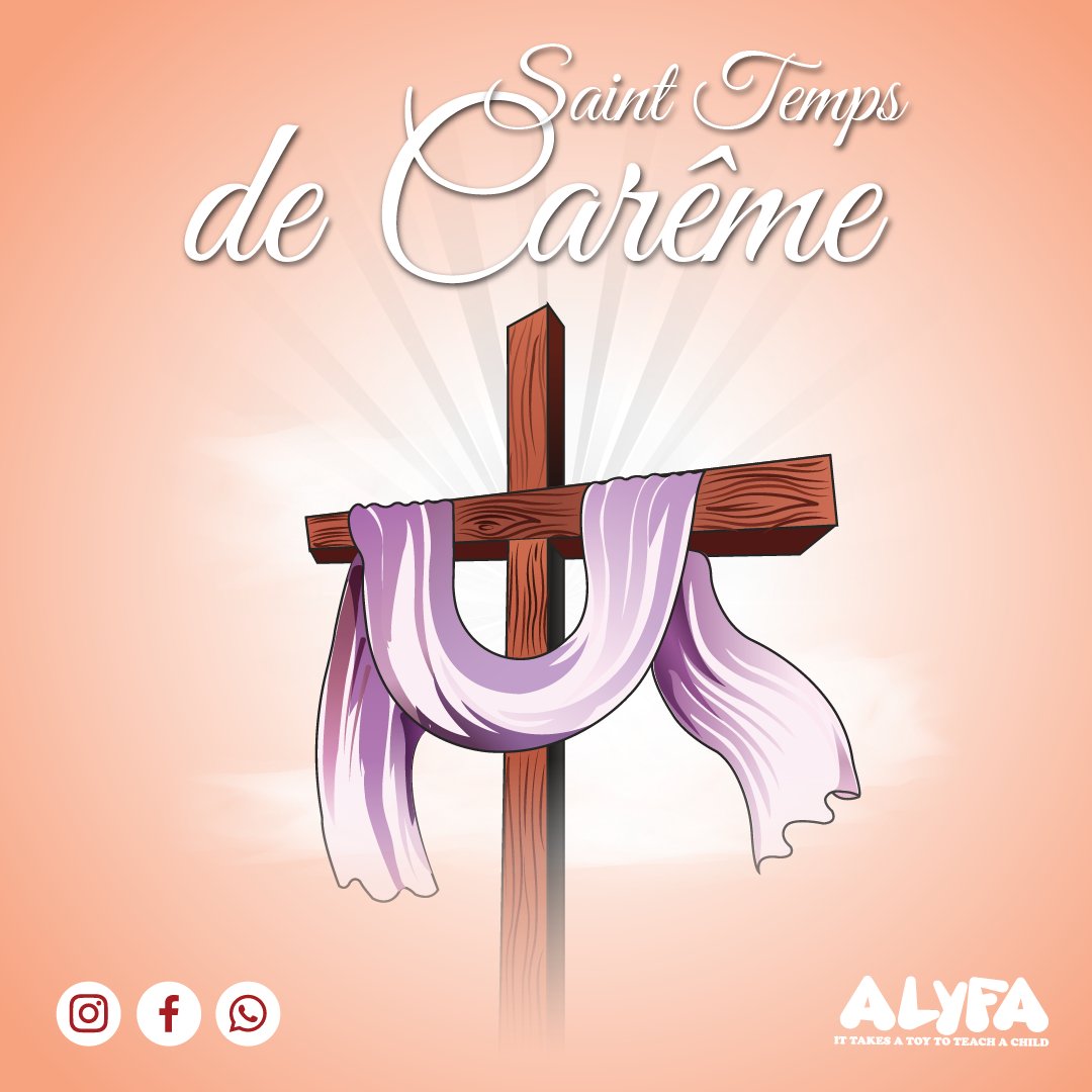 alyfatoy's tweet photo. #Alyfa souhaite un Saint temps de carême à toute la communauté chrétienne 
Carême  de Prière-Partage-Pénitence 🙏
#careme2024 #Alyfa https://t.co/4VYOPfMXeo