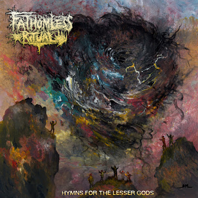 An ancient, majestic death metal ritual that takes you to the depths! A cruel and raw sacrifice to the mad gods! FATHOMLESS RITUAL - Hymns For The Lesser Gods (2024): fathomlessritual.bandcamp.com/album/hymns-fo… Review soon on: deadlystormzine.com .<a href="/deadlystormzine/">Deadly Storm zine</a> #deathmetal #fathomlessritual