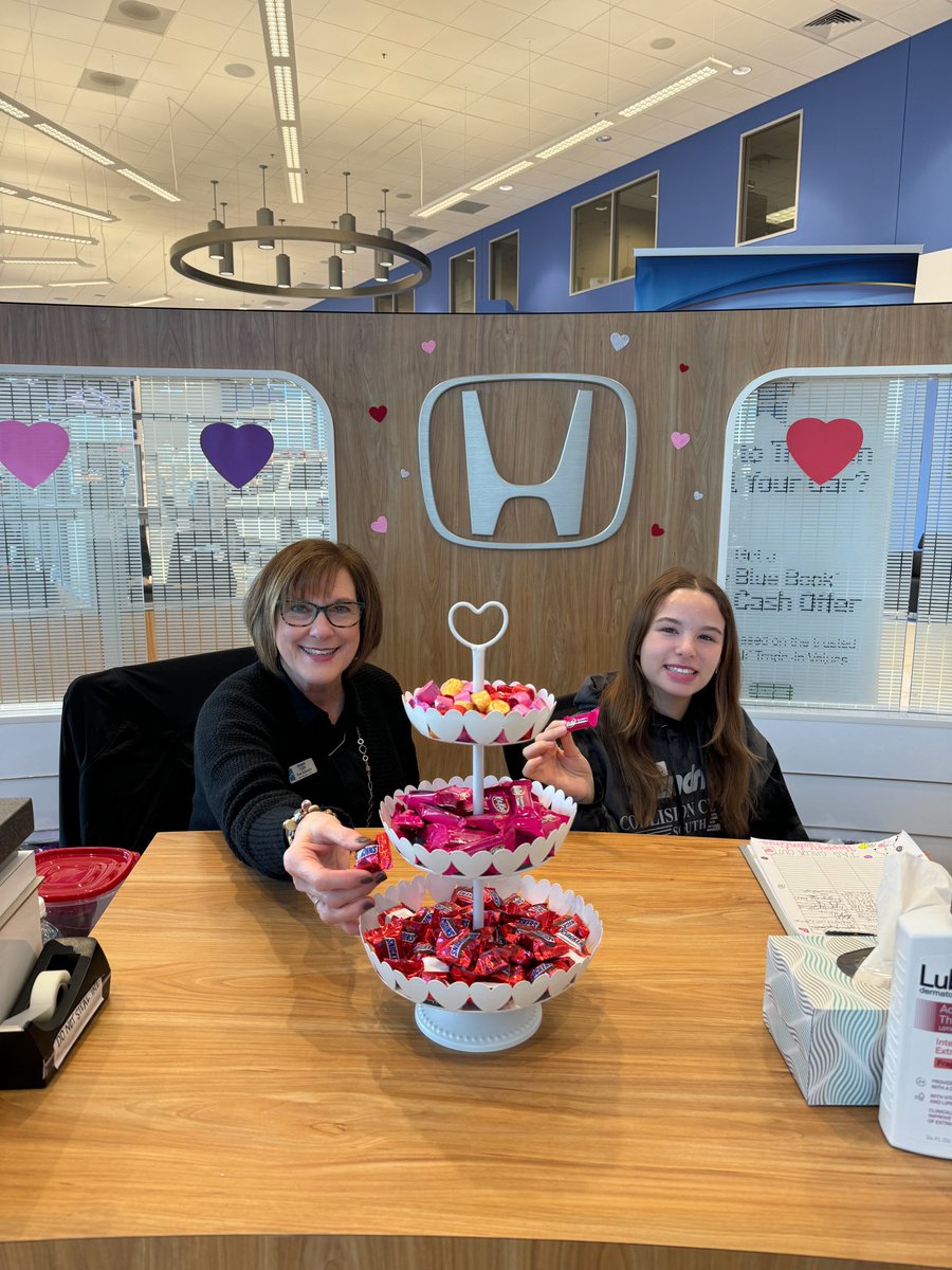 Wishing you everything that makes you happiest, today and always. Happy Valentine’s Day from our #HendrickHondaFamily! #ValentinesDay💘
.
.
.
#frontdesk #guestservices #hondadealer #hondadealership #vdaypost #vdaytheme #hearts #valentinesdaycandy #cars #hondacars #usedcars #clt
