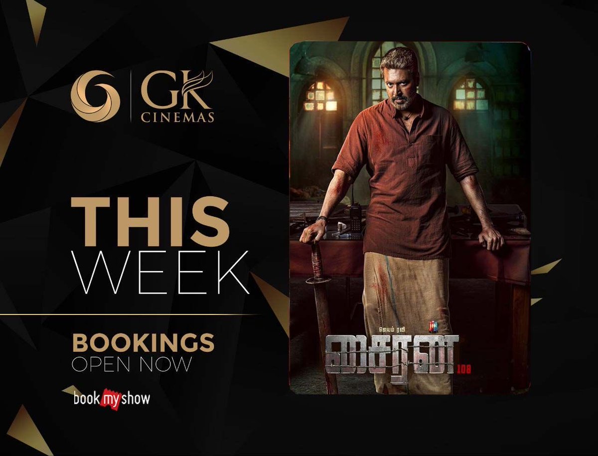 GKcinemas's tweet photo. #Siren bookings now open across all our screens!!! #GK #DeviKarumari #Poonga #Gayathri https://t.co/IqC8YmP1Ce