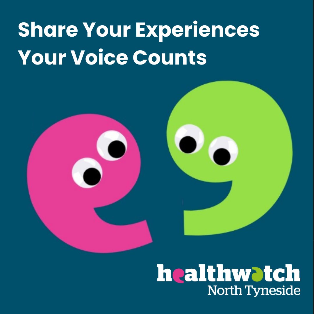 Have you recently used a #NorthTyneside #health and #socialcare service? Our feedback centre is here to hear about it. Your feedback tells us what’s working well and what’s not, so we can act. Find and review services (anonymously) here: healthwatchnorthtyneside.co.uk/services