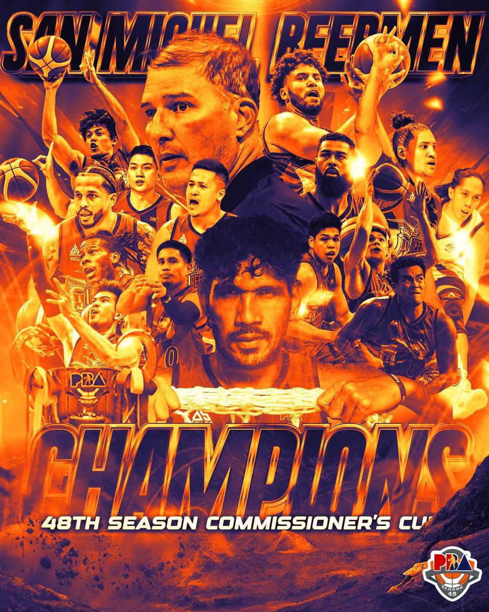 pbaconnect's tweet photo. Congratulations to the #PBASeason48 🏆 SAN MIGUEL BEERMEN! 
#PBAAngatAngLaban https://t.co/uDDp9Ogos0