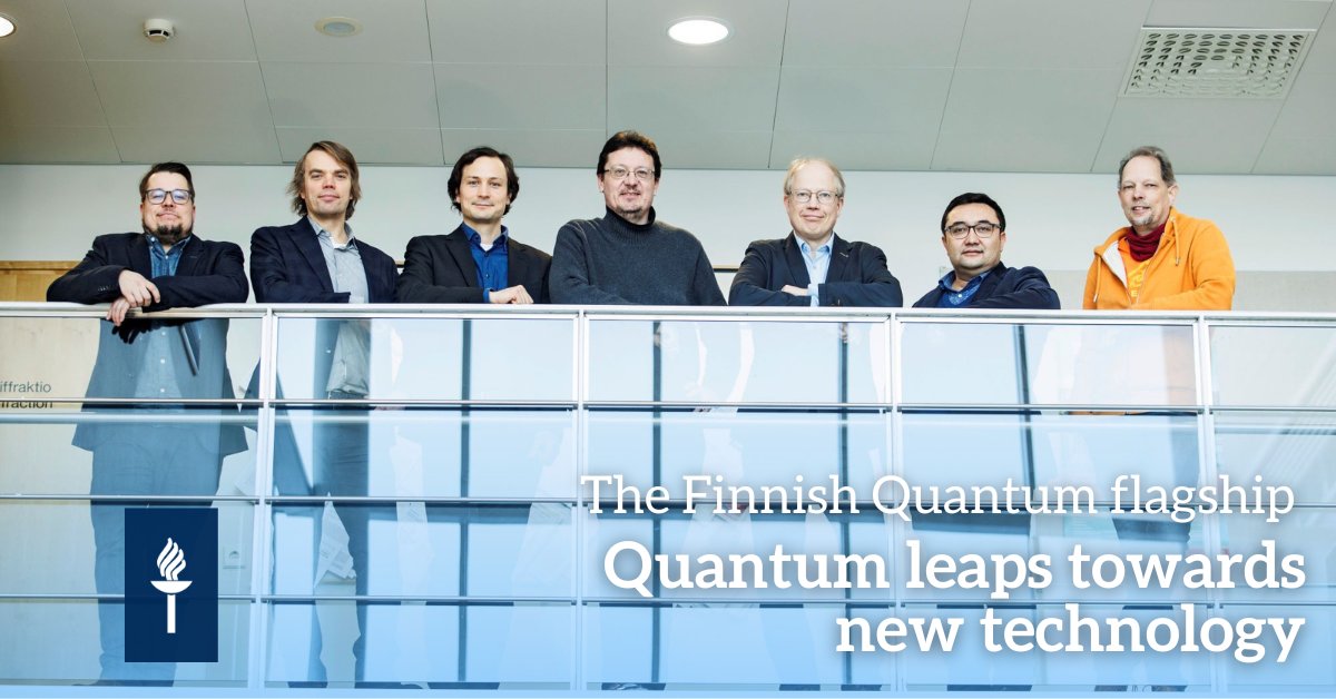 The new Finnish Quantum Flagship includes 43 research teams with about 550 researchers working in Finland: “Joint efforts increase the impact of research and promote the creation of new innovations and enterprises”, says Prof. @Tero_T_Heikkila #JYUnique ⭐ r.jyu.fi/Fif