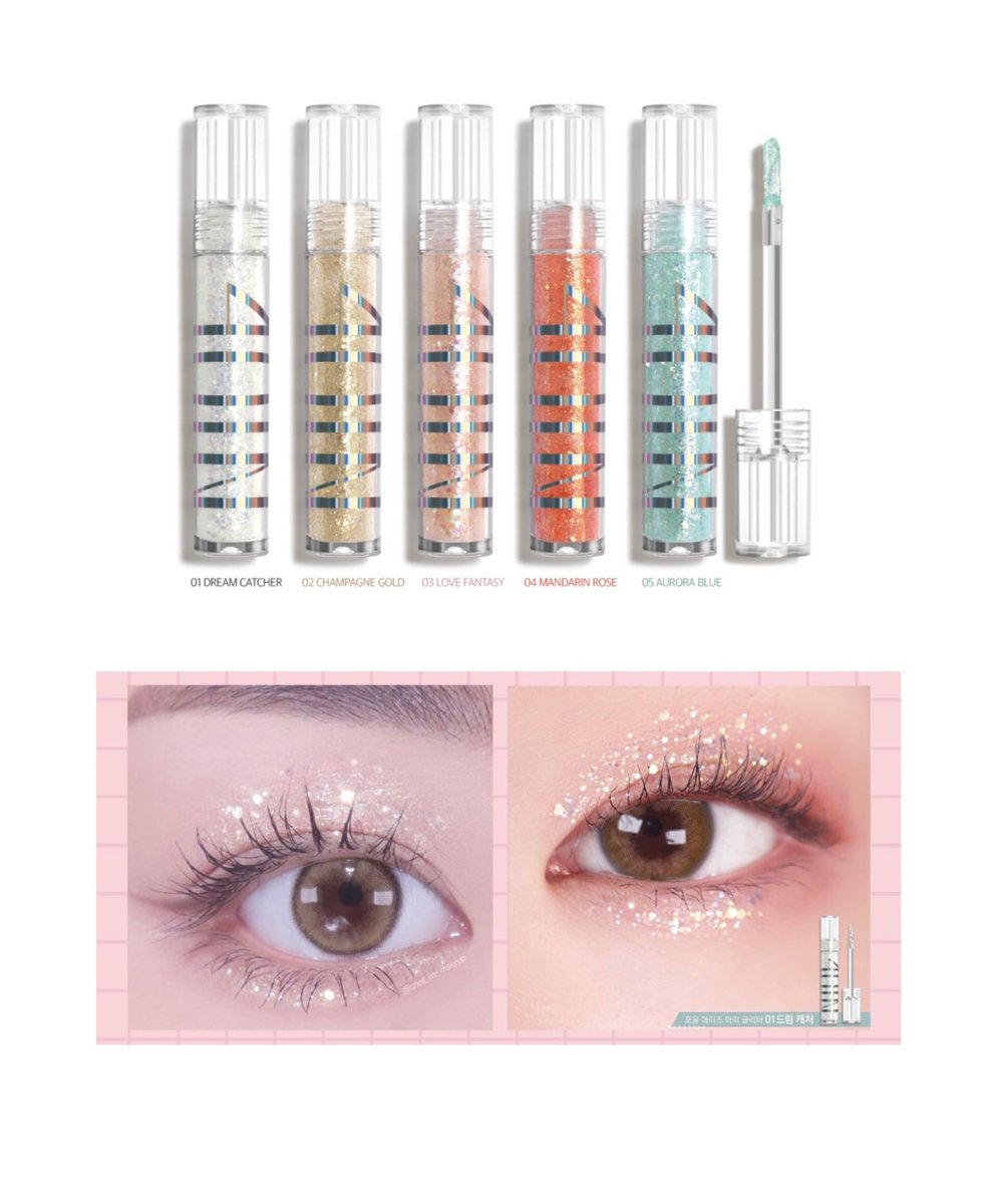 KMakeup_JoyFull's tweet photo. ウォニョンちゃん担当メイクさんSNSによるとIVEちゃんのキランキラングリッターは4OINを使っているそう✍️

この世のグリッターの中で1番粒が大きいかも…？ラインストーンのように光ります🙆‍♀️

中々出番がなかったけど、一粒ずつつけてみる○次の現場はこれにしよう…！ https://t.co/cF5pSMSlkp