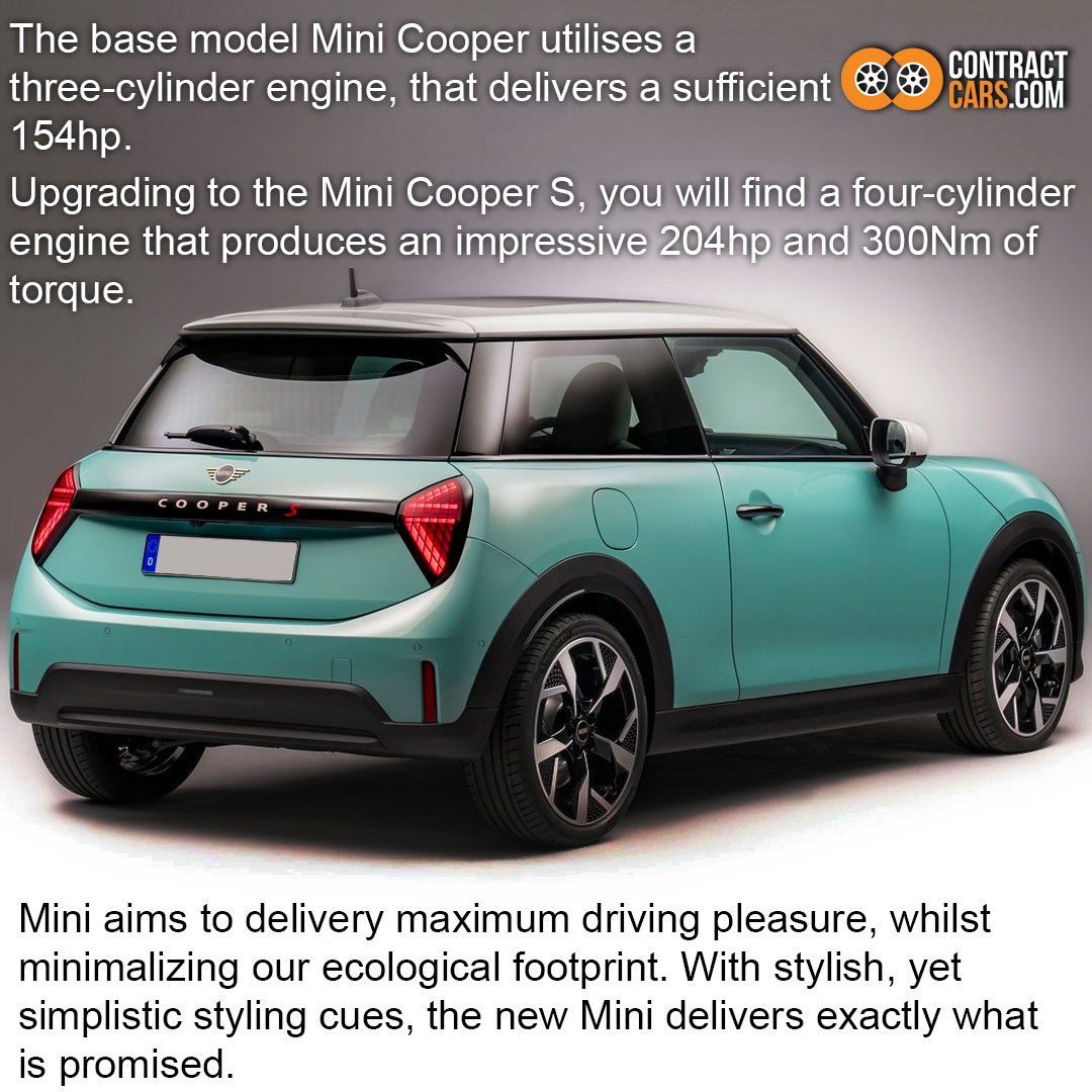 contractcars's tweet image. The new 2024 Mini Cooper has arrived! 😍
Are you excited to see the next-generation Mini Cooper?🤯

Check out our live Mini offers while you wait – Deal Link In Bio!

#Mini #MiniCooper #MiniClassic #MiniCooperS #HotHatch #ClassicCar #NewCarAlert #ContractCars