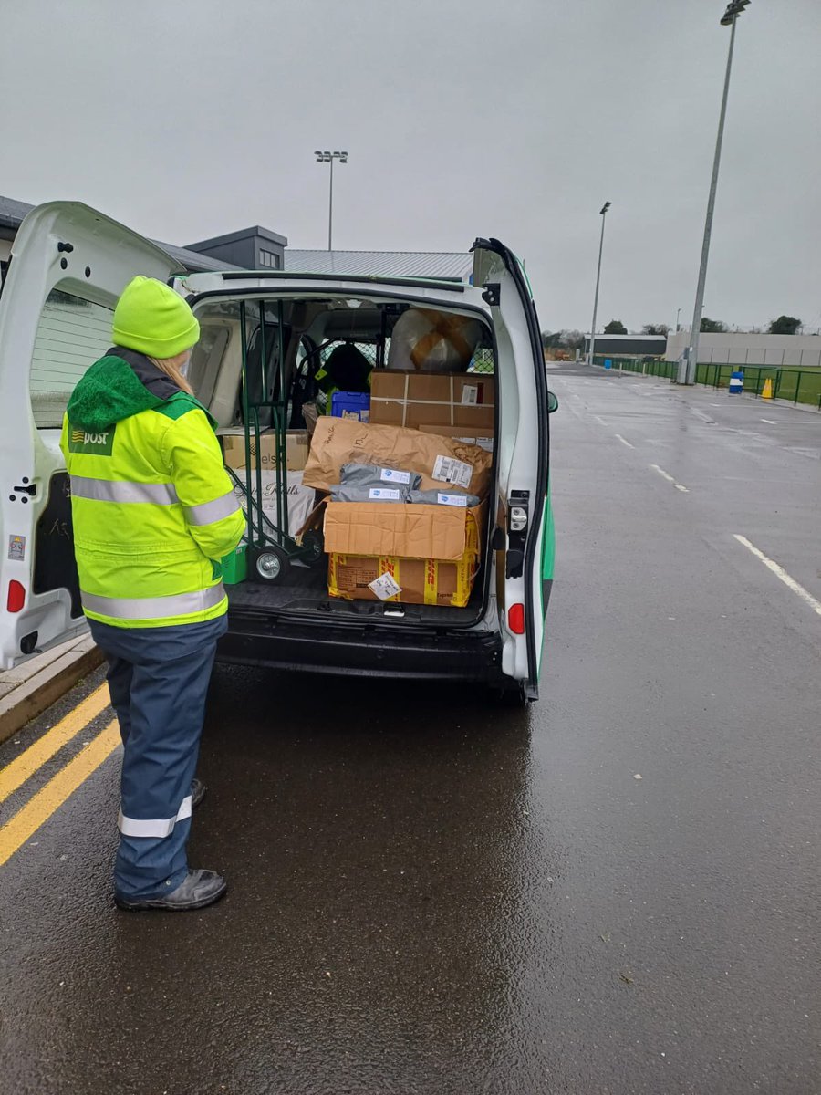 Thanks to our friendly neighbourhood postie we are up to date on postage of ALL of our 2024 Laois Gaels Membership packs ahead of Saturday game against Carlow in O’Moore Park. Are you a member of Laois Gaels yet? Become one today at laoisgaels.com &amp; drive Laois forward!
