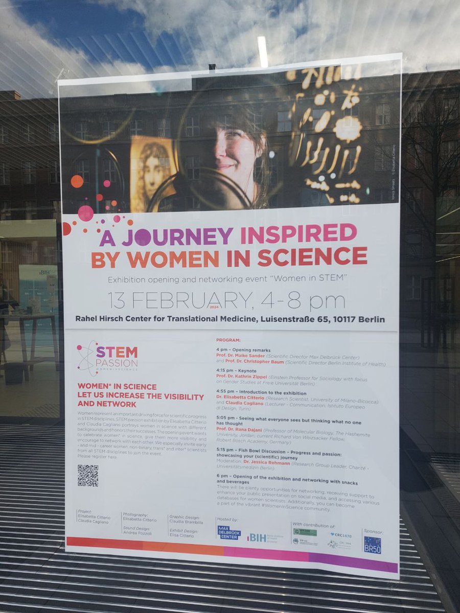 ohyeahfranzi's tweet photo. I had a great time at the opening event for the exhibition "#StemPassion – A Journey Inspired by #WomenInScience" yesterday! I was hosted by @berlinnovation & @MDC_Berlin in celebration of the International Day of Girls and Women in Science. https://t.co/x0N0UHn4RD